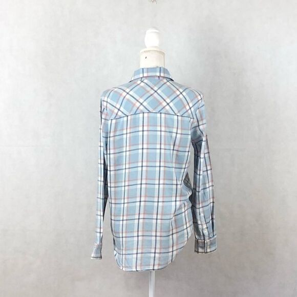 Sz M Aeropostale Plaid Button Up Shirt - Picture 3 of 5